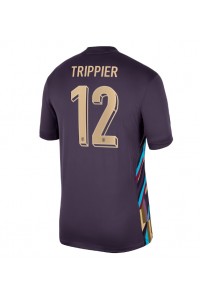 Engeland Kieran Trippier #12 Voetbaltruitje Uit tenue EK 2024 Korte Mouw